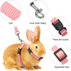 5 Pieces Adjustable Rabbit Harness Leash Bunny Harness Leash, Harness Leash for Pet Safety Walk Running Jogging, Pet Harness Leash for Bunny Cat Puppy Kitten Ferret and Other Small Pet Animals - BESTMASCOTA.COM