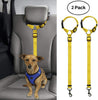 BWOGUE 2 paquetes de correas de seguridad para perros y gatos, para reposacabezas de coche, de nailon, ajustables, para perros, cinturones de seguridad, arnés - BESTMASCOTA.COM