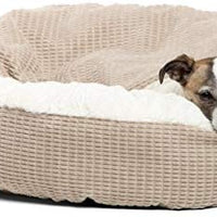 Cama acogedora Best Friends by Sheri, cama de lujo para perros y gatos con cobija, cálida y segura. Brinda apoyo para la cabeza, el cuello y las articulaciones, lavable a máquina, parte inferior resistente al agua - BESTMASCOTA.COM