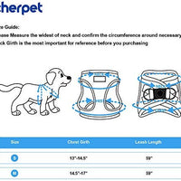 Cherpet - Arnés y correa para cachorro – Chaleco de seguridad a prueba de fugas para perros pequeños, a cuadros, ajustable, sin tirones, malla transpirable, suave para caminar fácilmente al aire libre, ajuste cómodo, gatitos pequeños animales - BESTMASCOTA.COM