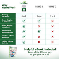 HerbalVet 10 Tablets Cat Intestinal Cleanse | Cat Dewormer Alternative | Cleansing Tablets for Cats, Promotes Intestinal Health | 4 Tablets, Works for Kittens | Helpful E-Book Included - BESTMASCOTA.COM