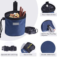 Vivaglory - Bolsa de regalo para perros con manos libres y cintura ajustable y dispensador de bolsas de residuos para perros, 2 maneras de llevar - BESTMASCOTA.COM