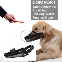 Crazy Felix Bozal de nailon para perros pequeños, medianos y grandes, malla de aire, transpirable y bebible, bozal para mascotas antiladridos - BESTMASCOTA.COM