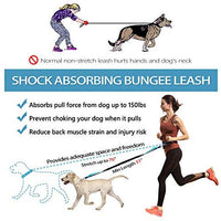 Correa para perro de LANNEY, manos libres, para correr, caminar, correr, entrenar senderismo, correa elástica retráctil para perros medianos a grandes, cinturón de cintura ajustable, costuras reflectantes, doble asa - BESTMASCOTA.COM