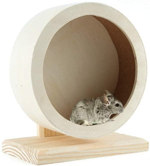 Jempet Hamster Silent Running ruedas de ejercicio, hecho de madera - BESTMASCOTA.COM