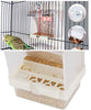 Old Tjikko - Comedero automático para loros, sin ensuciar, para pájaros, jaula, accesorios para Budgerigar, Canario, Cockatiel, Finch, Parakeet, Seed Food Container - BESTMASCOTA.COM