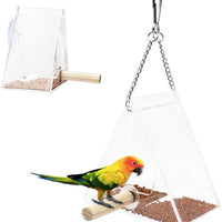 MUDUOBAN Comedero para pájaros con ventosas y cadenas a prueba de condiciones meteorológicas alimentador de alimentos para loros, Budgie Cockatiel Cages - BESTMASCOTA.COM