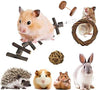 Juguetes para mascotas de cobaya, manzana natural y abedul, divertido juguete para ejercitar mancuernas, mantiene a tu pequeña mascota más cerca de la naturaleza, cuidado de los dientes molar, para chinchilla hámster conejos, pájaro, rata, gerbo. - BESTMASCOTA.COM