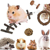 Juguetes para mascotas de cobaya, manzana natural y abedul, divertido juguete para ejercitar mancuernas, mantiene a tu pequeña mascota más cerca de la naturaleza, cuidado de los dientes molar, para chinchilla hámster conejos, pájaro, rata, gerbo. - BESTMASCOTA.COM