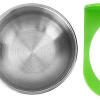 HEEPDD comedero de jaula de pájaros, cuencos de acero inoxidable para agua de alimentos con soporte de plástico para loro, cuencos de alimentación para macao, periquitos, periquitos, cacatúas, conuras, pájaros y pinzón - BESTMASCOTA.COM