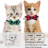 Malier 4 Pack Cat Collar Breakaway with Classic Plaid Bow Tie with Bell Perfact for Cats Kitty Kitten, Adjustable from 6.3~10.2 inch - BESTMASCOTA.COM