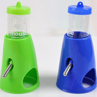 Hámster de una sola pieza Pluma Estilográfica Dispensador de botella de agua Holder Recipiente con tapa para alimentos (Cool Room ratones Random Color - BESTMASCOTA.COM