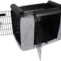 Petsfit Durable Double Door Polyester Dog Crate Cover with Mesh Window - BESTMASCOTA.COM