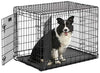 Jaula para perros Midwest Homes for Pets Ultima Pro, serie profesional, resistente, puerta doble extrafuerte, plegable, con panel divisor, bases para proteger el suelo, bandeja de plástico a prueba de fugas - BESTMASCOTA.COM