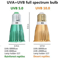 STTQYB Reptil Turtle Light LED UVA + UVB lámpara solar para reptiles anfibios lagarto tortuga tortuga serpiente tortuga tortugas dragón barbudo lagarto camaleón - BESTMASCOTA.COM