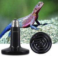 Wuhostam - Paquete de 2 lámparas de calor de cerámica infrarroja, foco emisor de reptiles para calentador de caca, pollo, lagarto, tortuga, broo, acuario, serpiente, sin daño, sin luz - BESTMASCOTA.COM