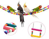 CoCogo Juguete para pájaros para loro, columpios, escaleras para entrenamiento de mascotas - BESTMASCOTA.COM