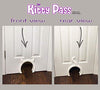 The Kitty Pass, Puerta de interiores para gato oculta caja de arena, puerta para gatos de hasta 21 libras - BESTMASCOTA.COM