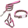 PAWZ Road Leopard Pet Leash Collar Arnés Set - BESTMASCOTA.COM