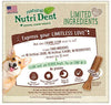 Nutri Dent - Masticables para perros con ingredientes limitados, tamaño mediano, sabor a filete mignon o aliento fresco - BESTMASCOTA.COM