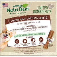 Nutri Dent - Masticables para perros con ingredientes limitados, tamaño mediano, sabor a filete mignon o aliento fresco - BESTMASCOTA.COM