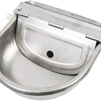 HiCamer - Dispensador automático de agua potable para vaca, acero inoxidable 304, para animales de granja, animales de granja, para cerdos, caballos, cabra, oveja, perro con 2 válvulas de bola flotador - BESTMASCOTA.COM