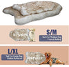 Petgrow · Alfombra de pelo sintético grueso para cama de mascotas, ultrasuave, cálida, de felpa, acolchada, para cama de mascotas, para perros y gatos, color beige - BESTMASCOTA.COM
