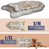 Petgrow · Alfombra de pelo sintético grueso para cama de mascotas, ultrasuave, cálida, de felpa, acolchada, para cama de mascotas, para perros y gatos, color beige - BESTMASCOTA.COM