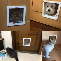 CEESC Puerta magnética para gato con 4 vías de bloqueo para gatos, gatitos y gatitos, 3 tamaños y 2 opciones de colores - BESTMASCOTA.COM