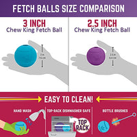 Pelotas de juguete para perros de Chew King, extremadamente duraderas, colección de juguetes Fetch, se adapta a lanzadores de pelotas - BESTMASCOTA.COM