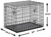 Jaula para perros Midwest Homes for Pets Ultima Pro, serie profesional, resistente, puerta doble extrafuerte, plegable, con panel divisor, bases para proteger el suelo, bandeja de plástico a prueba de fugas - BESTMASCOTA.COM