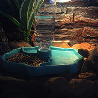 PIVBY - Dispensador automático de alimentos y agua para reptiles, tortuga y tortuga, para acuario, adorno, terrario, plato, lagarto, tortugas o reptiles. - BESTMASCOTA.COM