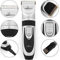 Pet Union Professional Dog Grooming Kit - Rechargeable, Cordless Pet Grooming Clippers & Complete Set of Dog Grooming Tools. Low Noise & Suitable for Dogs, Cats and Other Pets - BESTMASCOTA.COM