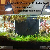 Luz LED de acuario para agua salada, agua dulce, tanque plantado, abrazadera de luces para arrecife de coral, tanque de peces, con cuello de cisne - BESTMASCOTA.COM
