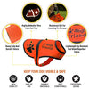 Chaleco reflectante de seguridad para perros, 5 tamaños para adaptarse a perros de 10 libras – 130 libras: alta visibilidad para actividades al aire libre día y noche, mantiene a tu perro visible, seguro de coches y accidentes de caza | Blaze Orange chale - BESTMASCOTA.COM