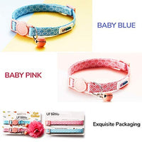 UFBemo - Collar para gato con correa ajustable con hebilla de seguridad y collar de nailon resistente, cuello de 9 a 13 pulgadas - BESTMASCOTA.COM