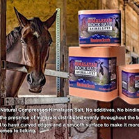 Lecho de sal del Himalaya comprimido para caballo, vaca, cabra, etc. Hecho de sal del Himalaya especialmente seleccionada de mayor calidad – Minerales distribuidos uniformemente – 100% puro y natural - BESTMASCOTA.COM