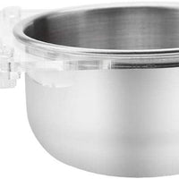HEEPDD Stainless Steel Hanging Bowl Bird Food Feeding Dish Water Seed Feeder Bird Cage Accessories with Screw Attachment for Macaw African Greys Parakeet Cockatoo Cockatiel Conure Lovebird - BESTMASCOTA.COM