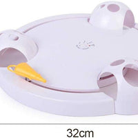 Juguete interactivo automático para gato o gatito, juguete electrónico ajustable con pilas - BESTMASCOTA.COM