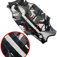 Coppthinktu - Traje de recuperación de gatos para heridas abdominales o enfermedades de la piel, transpirable E-Collar Alternativa para gatos y perros, después de cirugía desgaste anti lamer heridas - BESTMASCOTA.COM