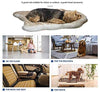 Petgrow · Alfombra de pelo sintético grueso para cama de mascotas, ultrasuave, cálida, de felpa, acolchada, para cama de mascotas, para perros y gatos, color beige - BESTMASCOTA.COM
