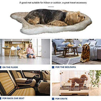 Petgrow · Alfombra de pelo sintético grueso para cama de mascotas, ultrasuave, cálida, de felpa, acolchada, para cama de mascotas, para perros y gatos, color beige - BESTMASCOTA.COM