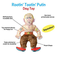 FUZZU Political Parody Dog Toys with Squeakers (Medium to Large Dogs), Various Styles (Bernie, Bill, Donald, Hillary, Vladimir) - Fun & Entertaining, Durable, Hand Illustrated Design & Premium Quality - BESTMASCOTA.COM