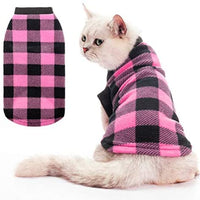 EXPAWLORER - Sudadera con capucha clásica para perro, gato, forro polar, chaleco suave para gatos, cachorros, animales pequeños - BESTMASCOTA.COM