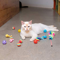 Juego de juguetes para gatos de Pet Craft Supply – Accesorios para gatos multicolor - BESTMASCOTA.COM