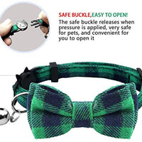 KUDES - Juego de 2 collares para gato con pajarita y campana para gatitos y algunos cachorros, ajustable de 7.8 a 10.5 pulgadas - BESTMASCOTA.COM