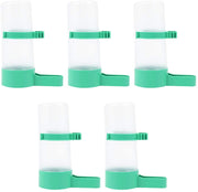 Yardwe 5pcs pájaros comedero beber agua clip con agua potable automática a prueba de aspersor de pájaros taza para loros Budgie Cockatiel Lovebirds (M) - BESTMASCOTA.COM