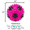 Gnawsome 3.5” Squeak & Light Soccer Ball Dog Toy - Medium, Cleans Teeth and Promotes Dental and Gum Health for Your Pet, Colors Will Vary - BESTMASCOTA.COM