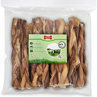 GigaBite Odor-Free Braided Bully Sticks - USDA & FDA Certified All Natural, Free Range Beef Pizzle Dog Treat – By Best Pet Supplies - BESTMASCOTA.COM