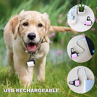 Derlights Luz para perro con USB recargable, collar de clip de luz, IP65 impermeable LED de seguridad luces de emergencia para perro para caminar por la noche, gatos, mascotas, camping o bicicleta, paquete de 2 - BESTMASCOTA.COM